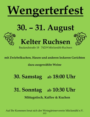 Plakat 2025_Wengerterfest